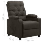 Fauteuil Taupe Tissu – Image 11