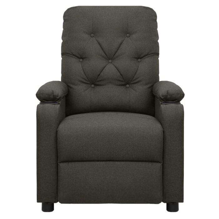 Fauteuil Taupe Tissu – Image 2
