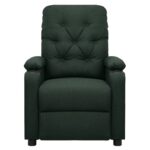 Fauteuil de massage Vert foncé Tissu – Image 2