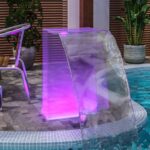 Fontaine de piscine avec LED RVB Acrylique 51 cm – Image 2