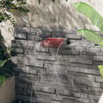 Déversoir pour cascade avec LED RVB Inox 30 cm – Image 2