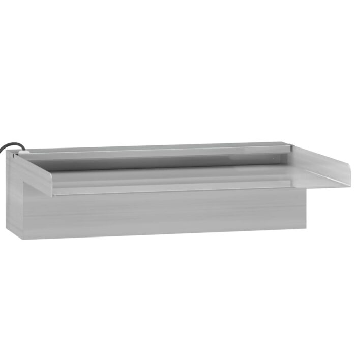 Déversoir pour cascade avec LED RVB Inox 30 cm – Image 4