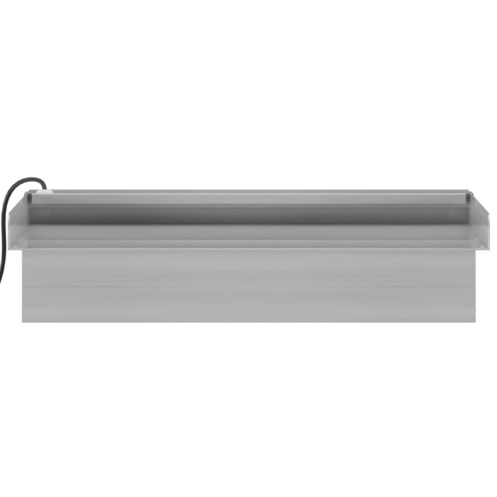 Déversoir pour cascade avec LED RVB Inox 30 cm – Image 6