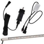 Déversoir pour cascade avec LED RVB Inox 90 cm – Image 9