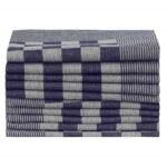 Serviettes de cuisine 50 pcs bleu et blanc 50x70 cm coton – Image 3