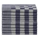 Serviettes de cuisine 50 pcs bleu et blanc 50x70 cm coton – Image 4