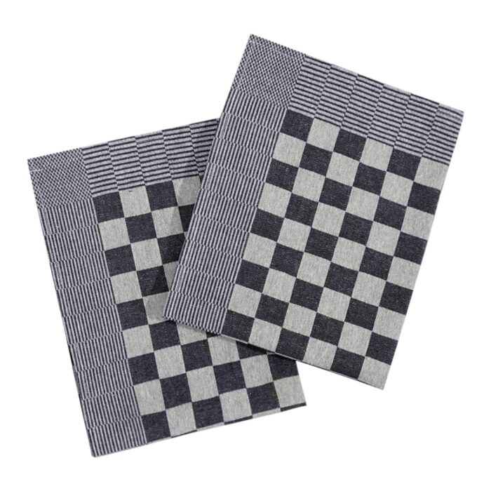 Serviettes de cuisine 50 pcs bleu et blanc 50x70 cm coton – Image 5