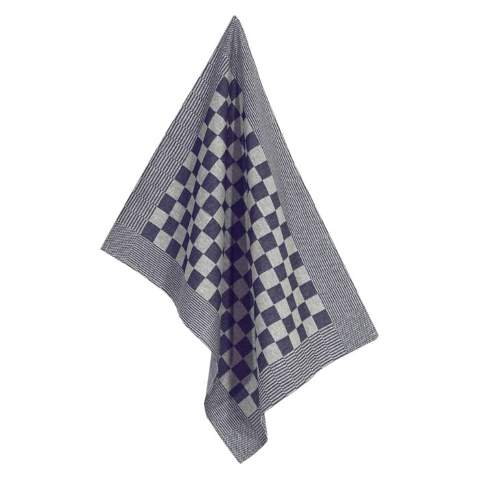 Serviettes de cuisine 50 pcs bleu et blanc 50x70 cm coton – Image 6