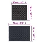Ensemble de serviettes 10 pcs noir et gris coton – Image 10
