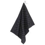 Ensemble de serviettes 10 pcs noir et gris coton – Image 6