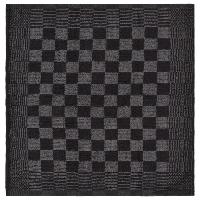 Ensemble de serviettes 20 pcs noir et gris coton – Image 8