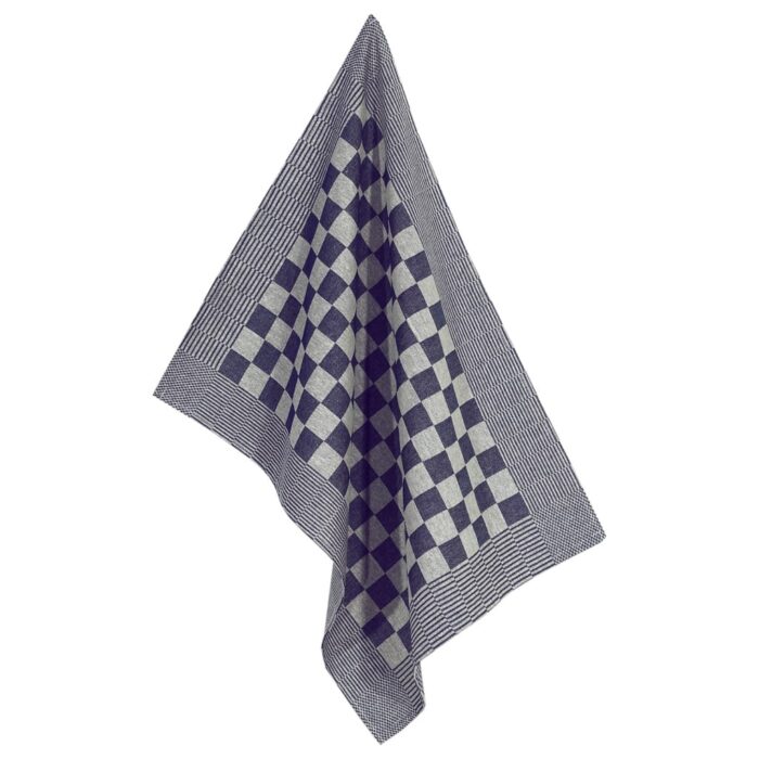 Ensemble de serviettes 10 pcs bleu et blanc coton – Image 6