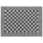 Ensemble de serviettes 20 pcs noir et blanc coton – Image 7