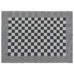 Ensemble de serviettes 50 pcs noir et blanc coton – Image 7