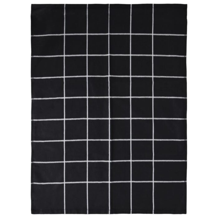 Ensemble de serviettes 12 pcs noir coton – Image 5