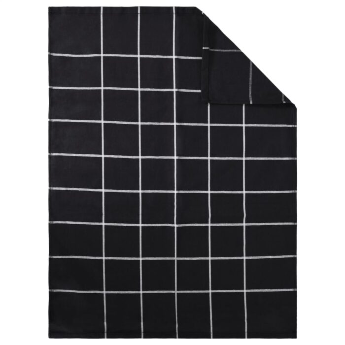 Ensemble de serviettes 12 pcs noir coton – Image 8