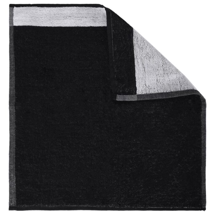 Ensemble de serviettes 12 pcs noir coton – Image 9