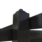 Tonnelle de jardin avec toit rétractable 3x3 m Anthracite – Image 6