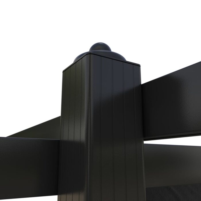 Tonnelle de jardin avec toit rétractable 3x3 m Anthracite – Image 6