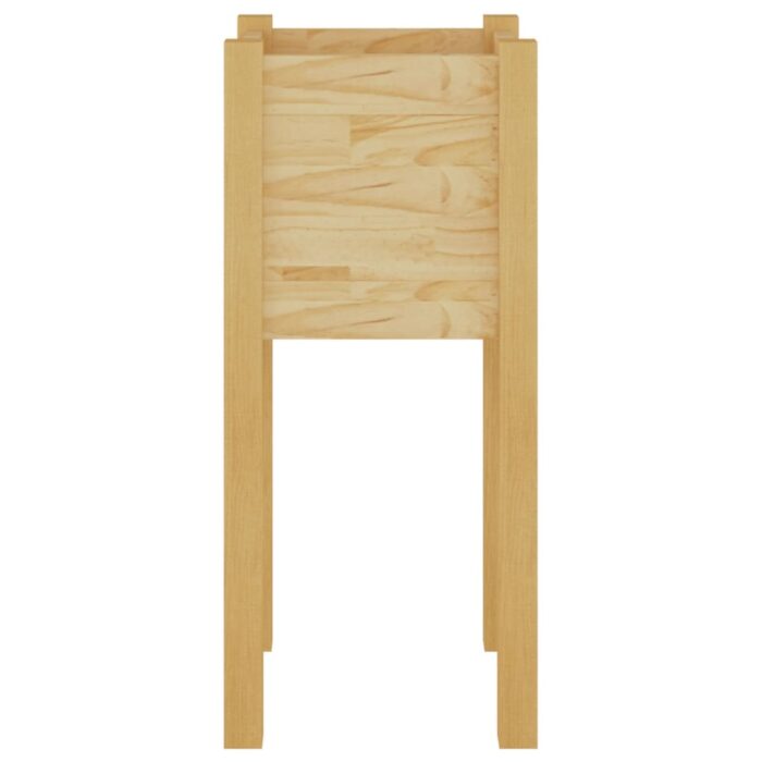 Jardinière d'extérieur 31x31x70 cm bois de pin massif – Image 3