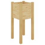 Jardinières d'extérieur 2 pcs 31x31x70 cm bois de pin massif – Image 3