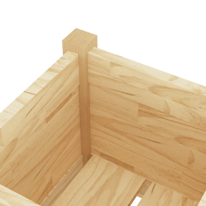 Jardinières d'extérieur 2 pcs 31x31x70 cm bois de pin massif – Image 5