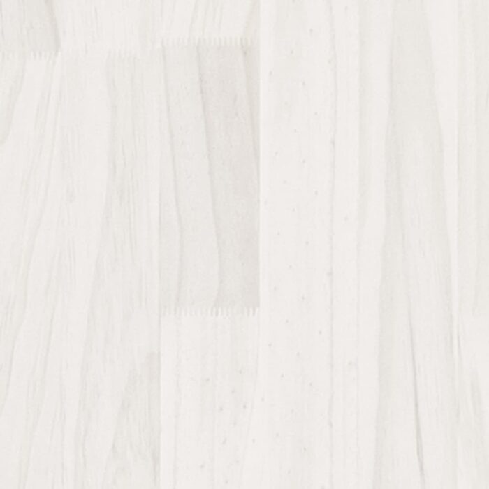 Jardinière d'extérieur Blanc 40x40x70 cm Bois de pin massif – Image 2