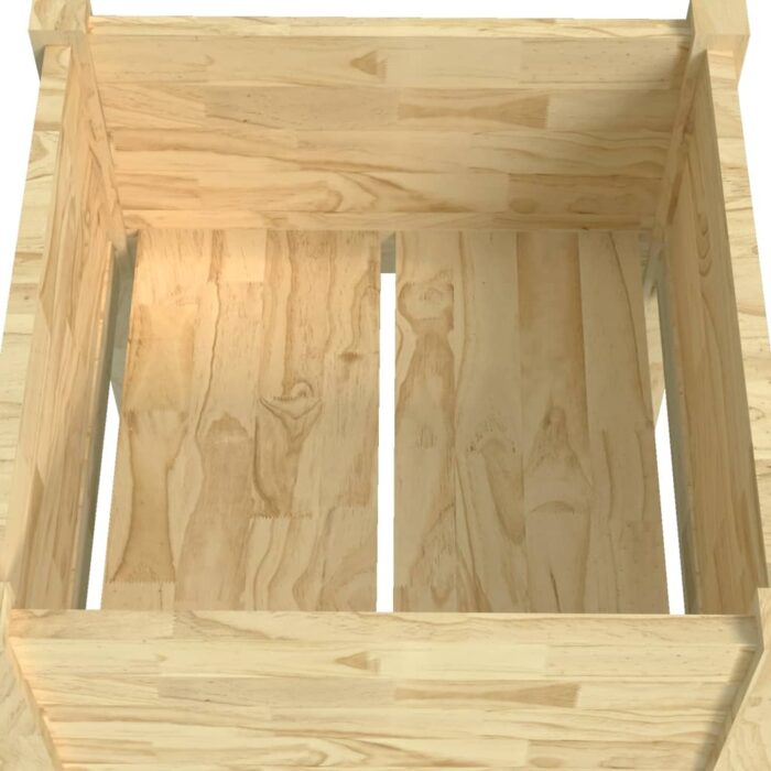 Jardinière d'extérieur 50x50x70 cm bois de pin massif – Image 4