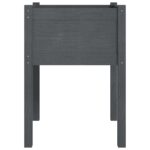 Jardinière Gris 50x50x70 cm Bois de pin massif – Image 3