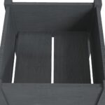 Jardinière Gris 50x50x70 cm Bois de pin massif – Image 4