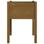 Jardinières 2 pcs Marron miel 50x50x70 cm Bois de pin massif – Image 4