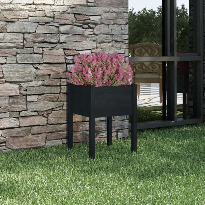 VXL8720286815380_m_en_hd_1.jpg Jardinière Noir 50x50x70 cm Bois de pin massif – Image 1