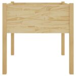 Jardinière d'extérieur 70x70x70 cm bois de pin massif – Image 3