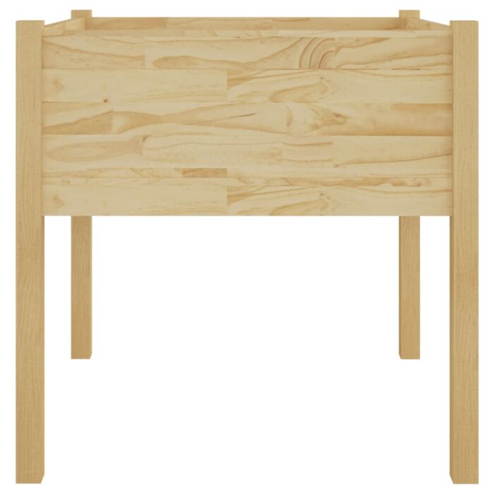 Jardinière d'extérieur 70x70x70 cm bois de pin massif – Image 3