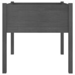 Jardinières 2 pcs Gris 70x70x70 cm Bois de pin massif – Image 4