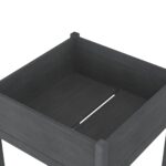 Jardinières 2 pcs Gris 70x70x70 cm Bois de pin massif – Image 5