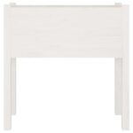 Jardinières 2 pcs Blanc 70x31x70 cm Bois de pin massif – Image 4