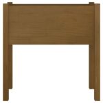 Jardinière Marron miel 70x31x70 cm Bois de pin massif – Image 3