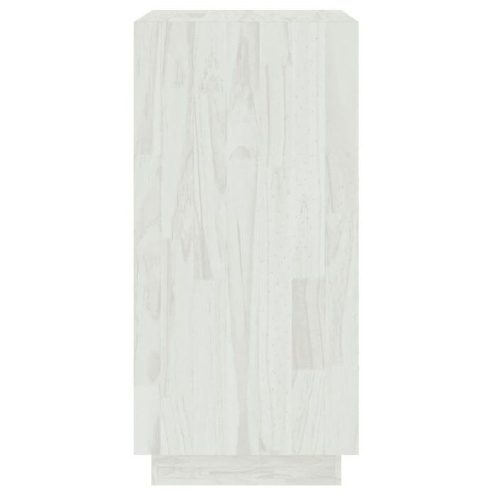 Bibliothèque Blanc 40x35x71 cm Bois de pin massif – Image 5