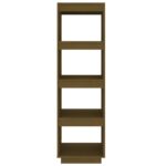 Bibliothèque/Séparateur de pièce Marron miel 40x35x135 cm Pin – Image 4