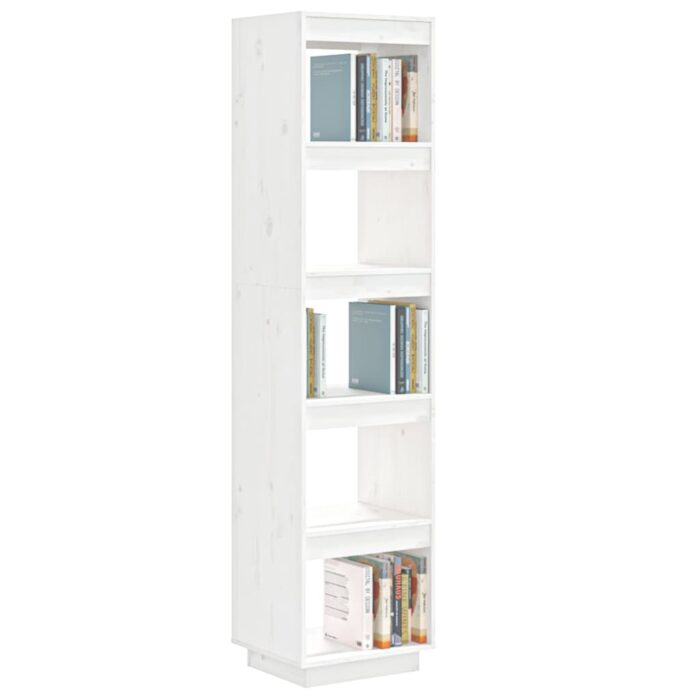 Bibliothèque/Séparateur de pièce Blanc 40x35x167 cm Pin solide – Image 2