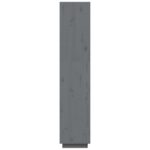 Bibliothèque/Séparateur de pièce Gris 40x35x167 cm Pin solide – Image 4