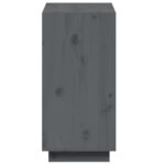 Bibliothèque Gris 60x35x71 cm Bois de pin massif – Image 4