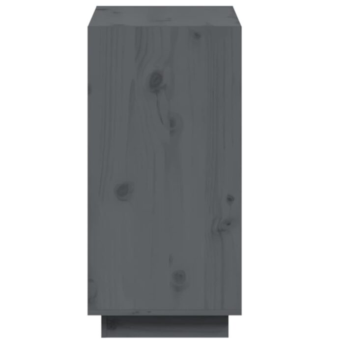 Bibliothèque Gris 60x35x71 cm Bois de pin massif – Image 4