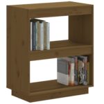 Bibliothèque Marron miel 60x35x71 cm Bois de pin massif – Image 2