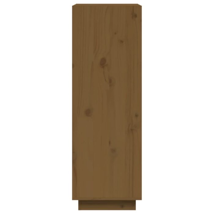 Bibliothèque/Séparateur de pièce Marron miel 60x35x103 cm Pin – Image 4