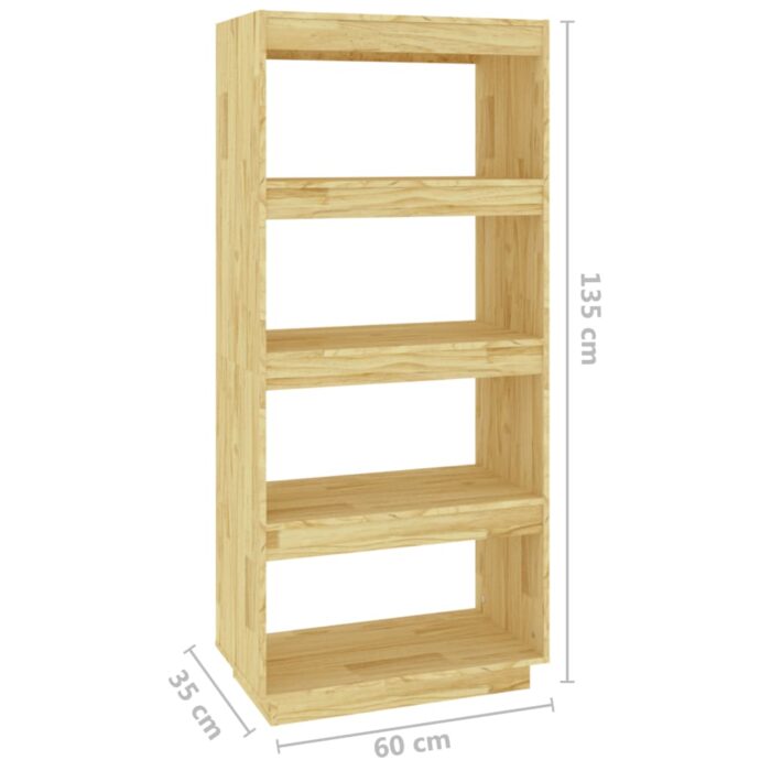 Bibliothèque/Séparateur de pièce 60x35x135 cm pin massif – Image 6