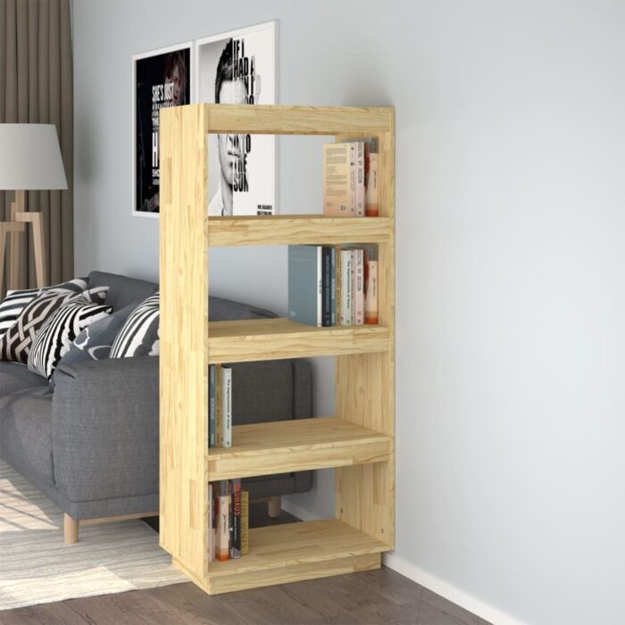 Bibliothèque/Séparateur de pièce 60x35x135 cm pin massif – Image 1