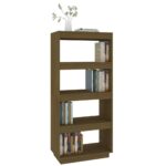 Bibliothèque/Séparateur de pièce Marron miel 60x35x135 cm Pin – Image 2