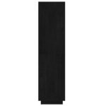 Bibliothèque/Séparateur de pièce Noir 60x35x135 cm Pin massif – Image 5